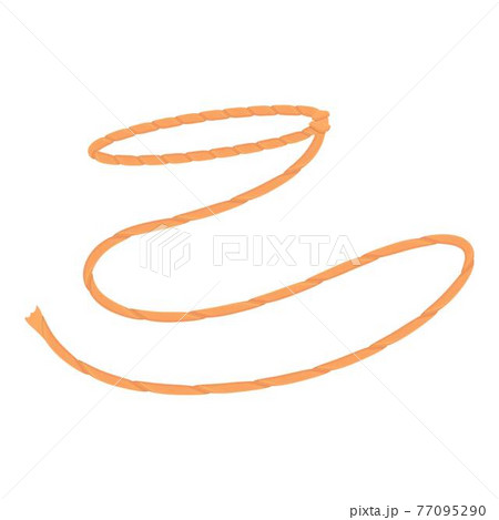 Hand lasso icon, cartoon style 77095290