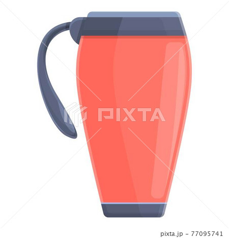 Vacuum mug icon, cartoon style Vacuum mug icon, cartoon style 77095741
