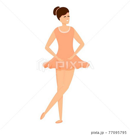 Dress Ballerina Icon Cartoon Styleのイラスト素材