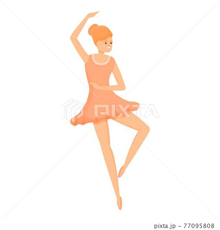 Art ballerina icon, cartoon style - Stock Illustration [77095808] - PIXTA