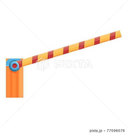 Parking barrier icon, cartoon style Parking barrier icon, cartoon style 77096076