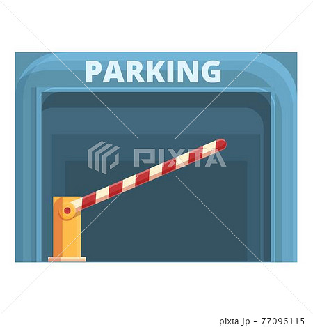 Subterranean paid parking icon, cartoon style 77096115