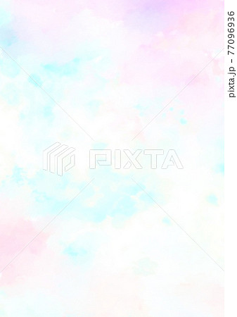 幻想的なピンクと水色の夢かわいい水彩テクスチャ背景のイラスト素材