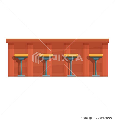 Furniture bar counter icon, cartoon style Furniture bar counter icon, cartoon style 77097099