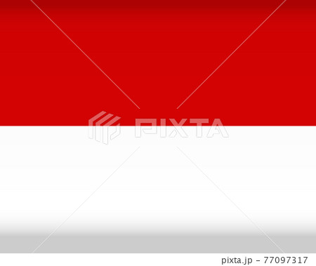 Vector flag of Monaco. Color symbol isolated Vector flag of Monaco. Color symbol isolated 77097317