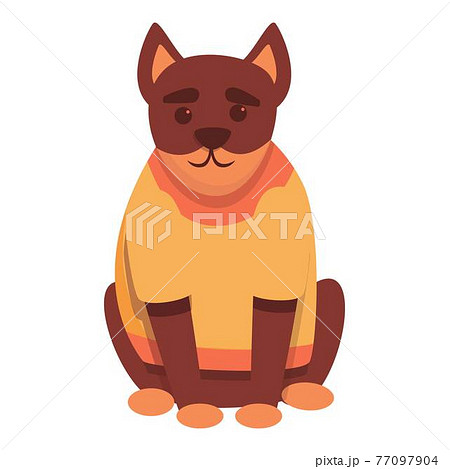 Dog clothes icon, cartoon style Dog clothes icon, cartoon style 77097904