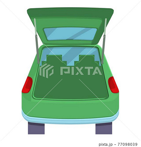 Hatchback trunk car icon, cartoon style 77098039