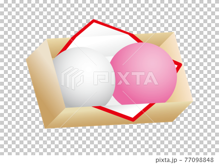 紅白包子，喜慶包子，裝在化妝盒裡 77098848