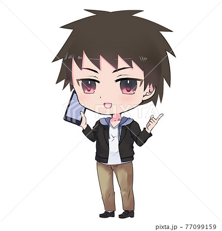 Young Man Anime Style Character Vector Stock Vector (Royalty Free)  2312029127 | Shutterstock