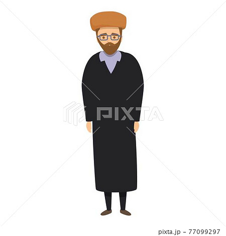 Islamic priest icon, cartoon style Islamic priest icon, cartoon style 77099297
