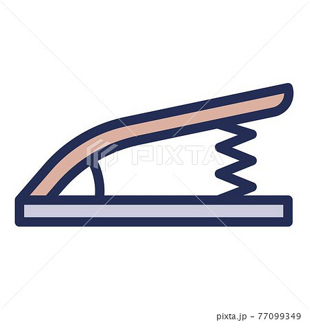 Gymnastics spring board icon, outline style Gymnastics spring board icon, outline style 77099349