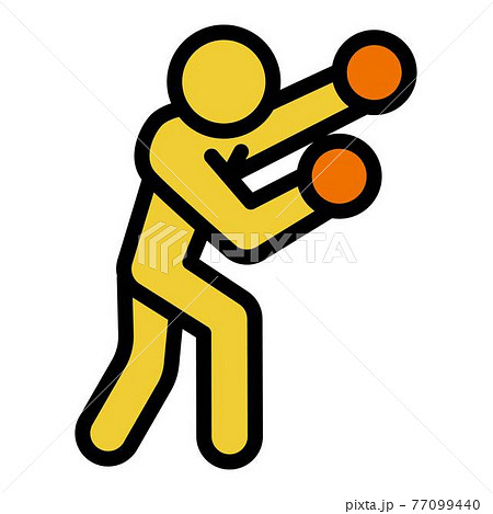 Boxer icon, outline style 77099440