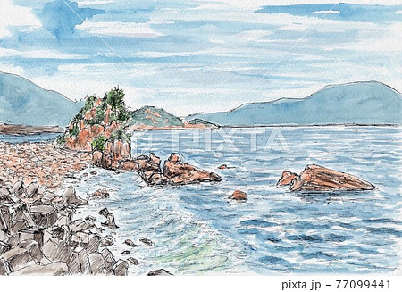 日本海の波 77099441