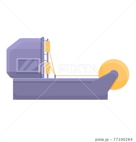 Thread factory line icon, cartoon style 77100264