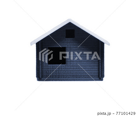 Object printed by 3d printer. White brown house. Object printed by 3d printer. White brown house. 77101429