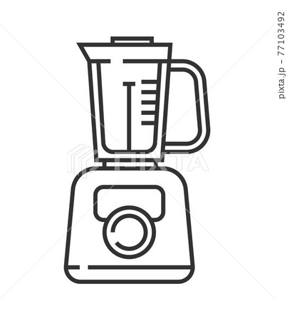 Mixer, blender pixel perfect icon vector. Kitchen small appliances line sign. Household tools symbol for app, web. 77103492