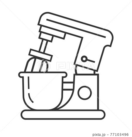 Mixer, blender pixel perfect icon vector. Kitchen small appliances line sign. Household tools symbol for app, web. Mixer, blender pixel perfect icon vector. Kitchen small appliances line sign. Household tools symbol for app, web. 77103496
