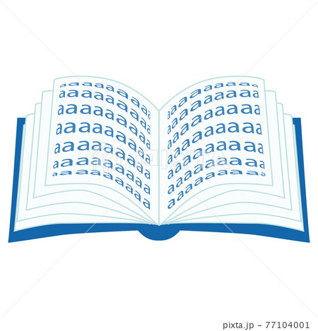 red covered opened book with pages fluttering 77104001