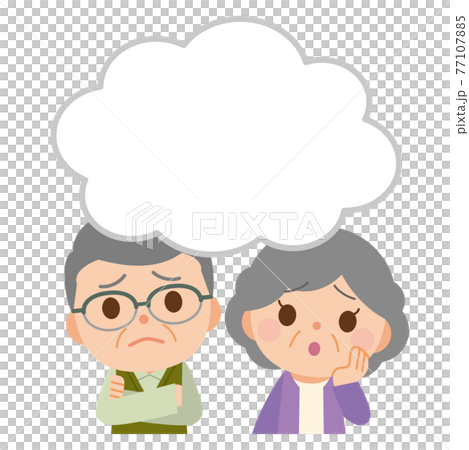 Worried couple balloon Worried couple balloon 77107885