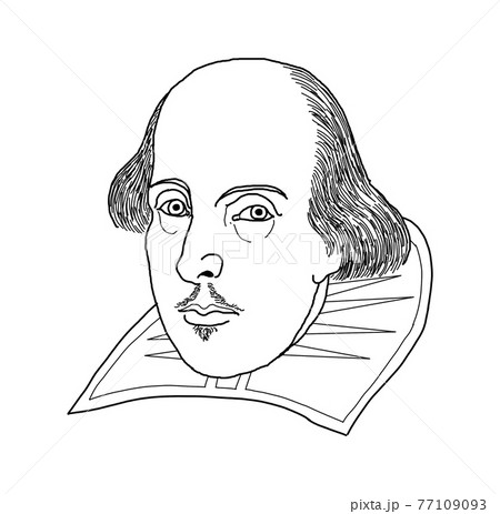 Illustration of the English writer William Shakespeare	 77109093