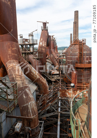 Industrial facilities of the World Heritage Site of the former ironworks for pig iron production Voelklingen Ironworks 77109185