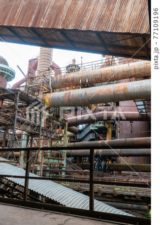 Industrial facilities of the World Heritage Site of the former ironworks for pig iron production Voelklingen Ironworks 77109196