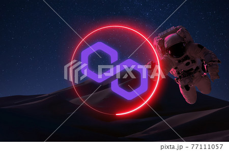 Polygon Cryptocurrency. MATIC coin growth chart on the exchange, chart 77111057