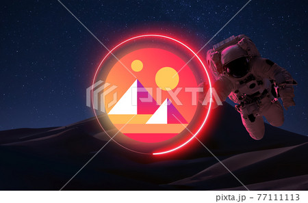 Decentraland Cryptocurrency. MANA coin growth chart on the exchange, chart 77111113
