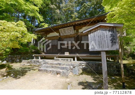 新緑の神護寺 明王堂 京都市高雄 新緑の神護寺 明王堂 京都市高雄 77112878