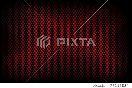 Dark modern technology background with red hexagon mesh. Abstract metal geometric texture. Simple vector illustration Dark modern technology background with red hexagon mesh. Abstract metal geometric texture. Simple vector illustration 77112884