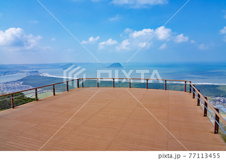 【鏡山展望台】 佐賀県唐津市鏡鏡山山頂 【鏡山展望台】 佐賀県唐津市鏡鏡山山頂 77113455