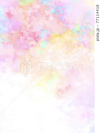 幻想的な虹色ピンクの水彩テクスチャ背景のイラスト素材