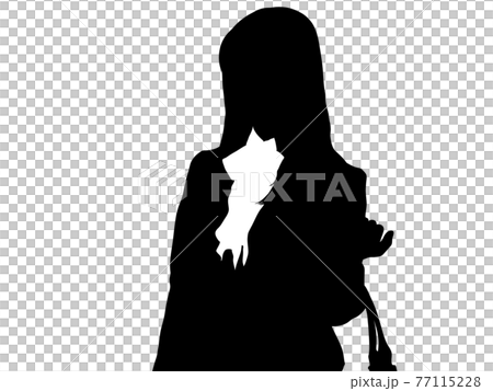 Female silhouette in suit_4 77115228