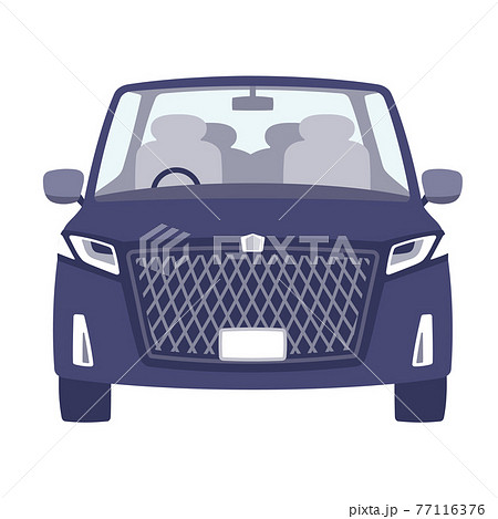 かわいい自動車ミニバンのイラスト素材