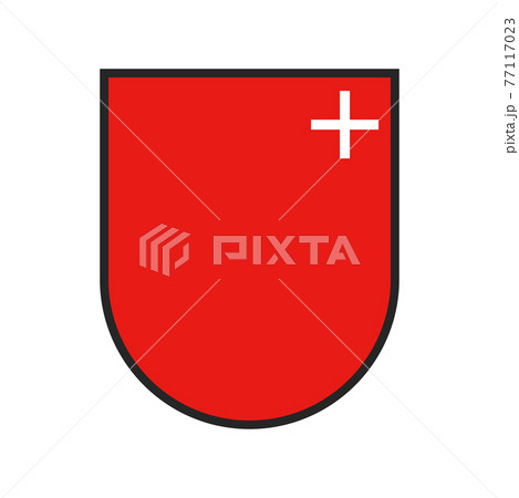 Switzerland, Swiss state canton flag crest, Schwyz 77117023