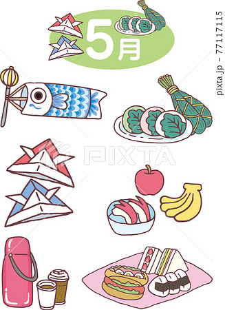 5月のイメージ_クレヨン風 77117115