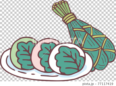 ちまきと柏餅 77117419