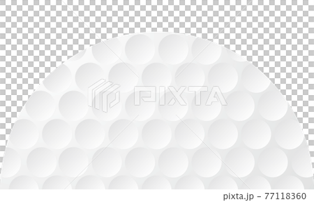 半円のゴルフボールのイラスト。 半円のゴルフボールのイラスト。 77118360