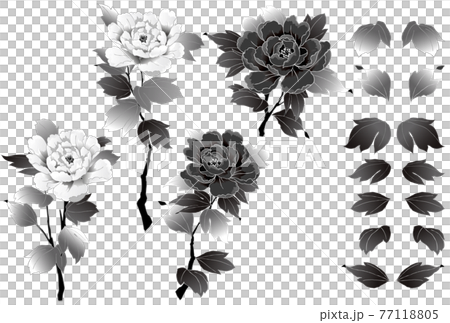 牡丹料件單色 77118805