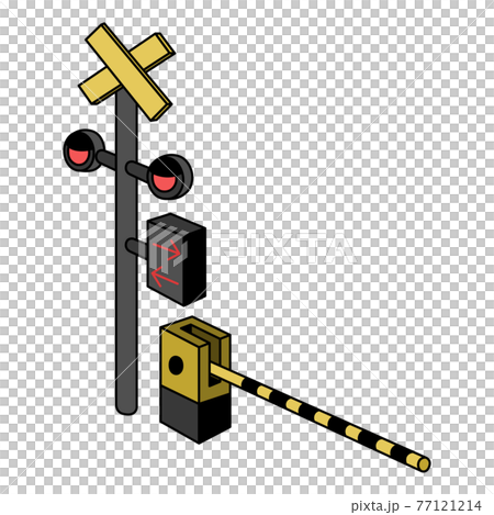 踏切 挿絵 警告 イラスト アイコンのイラスト素材