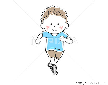 Illustration Of A Running Boy Stock Illustration