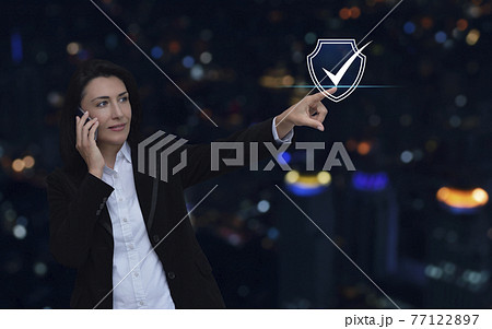 Technology internet cyber security and anti virus online concept Technology internet cyber security and anti virus online concept 77122897