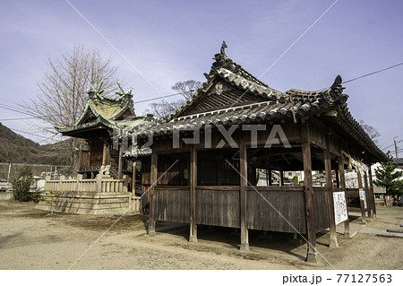 神島神社　社殿　岡山県笠岡市 77127563