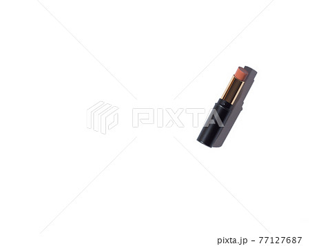 Nude lipstick make up beauty on white background Nude lipstick make up beauty on white background 77127687