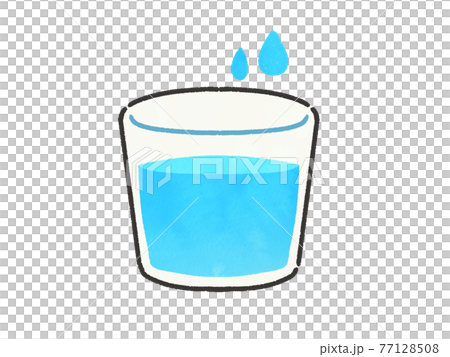 コップに入った水のイラストのイラスト素材 コップに入った水のイラストのイラスト素材