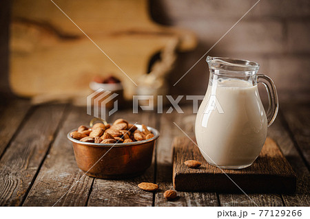Vegan milk from nuts 77129266
