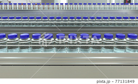 ワクチンの生産ラインのイラスト素材