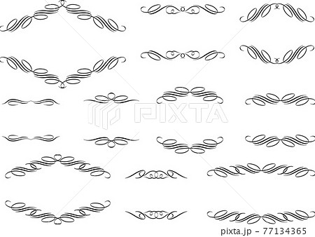 飾り罫のイラスト素材集のイラスト素材