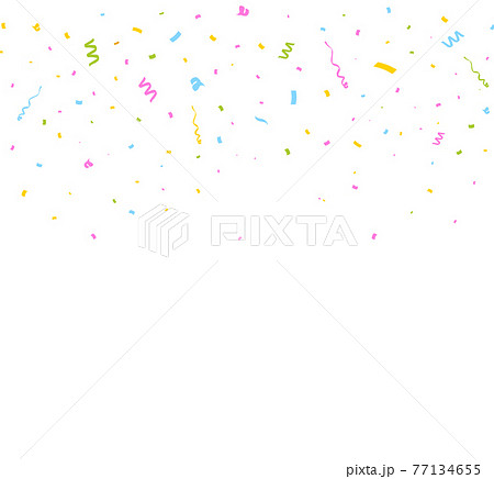 Confetti isolated on white. 77134655