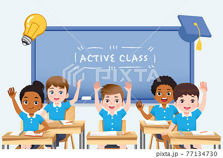 The International Student Classroom Is Very のイラスト素材